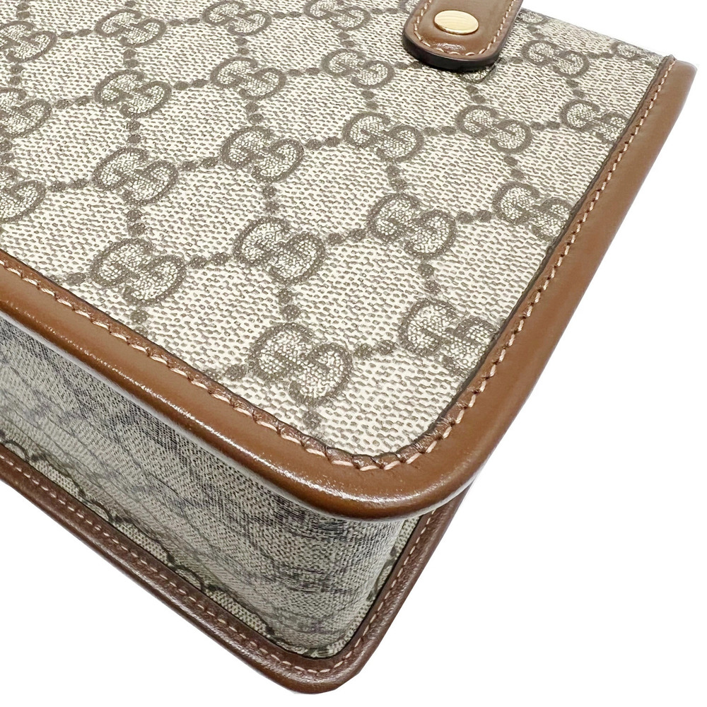 Gucci Horsebit 1955 Top Handle Bag GG Supreme canvas - Picture 9 of 11
